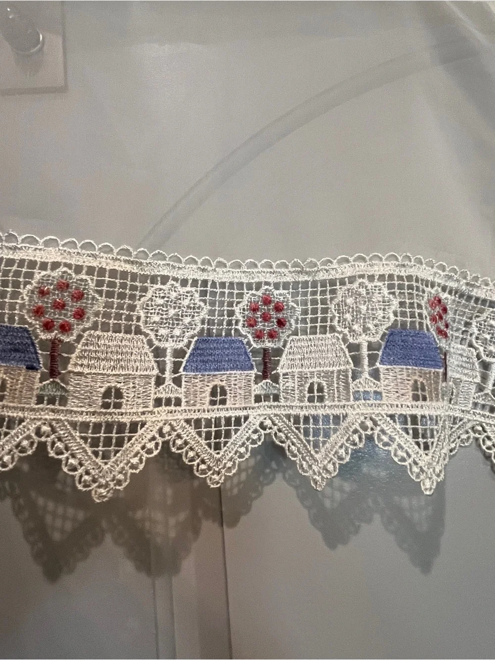 Vintage embroidered house